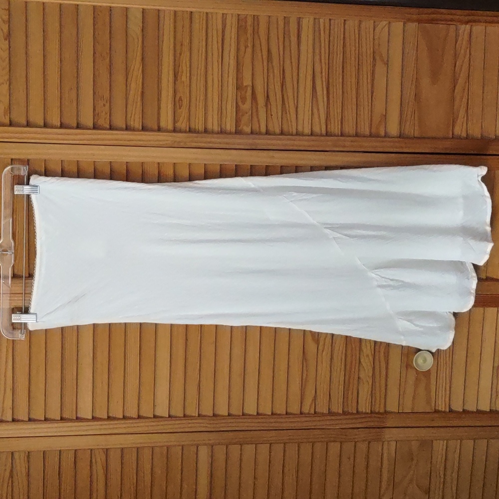Free People Intimately NWT Clean Ivory Elastic Waist Midi Skirt Size XSmall - Picture 2 of 8